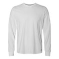 thumbnail image 1 of Russell Athletic Essential 60/40 Performance Long Sleeve T-Shirt, L, White, 1 of 2
