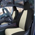 thumbnail image 2 of For 2020-2024 Tesla Model Y FH Group Waterproof Neoprene Custom Fit Made Car Seat Covers - Front Set Beige, 2 of 6