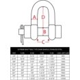 thumbnail image 2 of Extreme Max 3006.8339 BoatTector Chaîne en Acier Inoxydable Type Boulon - 1/4 Pouces, 2 of 5