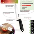 thumbnail image 2 of 6PCS Ceramic Knives Set for Kitchen 5-Piece Sharp Paring Knives with Covers and a Peeler,Sharp 6-inch Serrated Bread Knife Fruit Cutter 3", 4", 5" Inch, 2 of 6