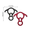 thumbnail image 4 of Transemion Climbing Descender Ring Equipment Rappelling Device Mountaineering Accessory Black, 4 of 6