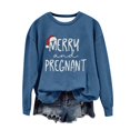 thumbnail image 1 of Birdeem Chandail de Noël pour Femme à Col Rond Imprimé, Coupe Ample, Manches Longues, Chandails Sans Capuche, 1 of 1