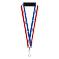 thumbnail image 2 of Lanyard Mopar Logo Stripe Blue White Red, 2 of 4