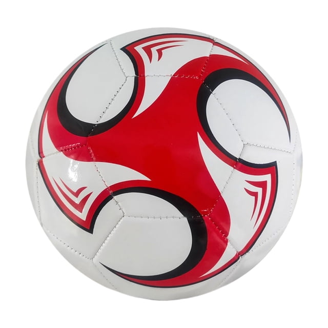 Xingzhi Ballon de Soccer d'Entraînement Extérieur avec Élasticité Exceptionnelle Durabilité Exceptionnelle Compétition Blanc Rouge Taille 5