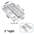 thumbnail image 2 of Charnière Détachable Joint Coulissant Drapeau Relevable Porte Détachable Acier Inoxydable, 2 of 7