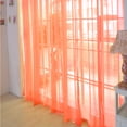 thumbnail image 1 of Fridja 1 PCS Pure Color Tulle Door Window Curtain Drape Panel Sheer Scarf Valances, 1 of 2