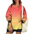 thumbnail image 4 of Besolor Oversized Sweatshirt for Women Fall Plus Size Long Sleeve Gradient Color Hoodies Baggy Clothes for Ladies, 4 of 7