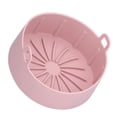 thumbnail image 4 of Fryer Basket, Dishwasher Safe Reusable Silicone Pot Non Stick  For Restaurant For Home For Kitchen 16cm Pink, 4 of 8