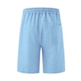 thumbnail image 4 of Amzcrzy Mens Shorts Cargo Shorts for Men Shorts for Men Man Solid-Color Casual Large-Pocket Button Drawstring Elastic-Waist Shorts Cargo Pants Half Shorts Pants Mens Cargo Shorts Mens Shorts Casual, 4 of 7