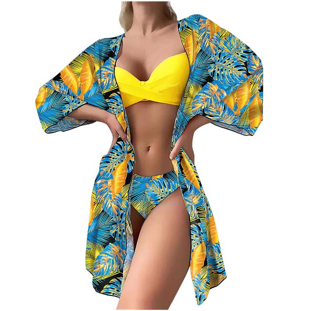 Birdeem Fashionista Lady Sexy Containing Chest Pad Print Bikini Set Two Piece Swimsuit