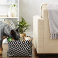 thumbnail image 5 of Design Imports CAMZ12540 Maille Patte Rectangle Polyester Animal Bin&44; Noir - Moyen, 5 of 5