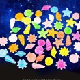 thumbnail image 2 of Amdohai 100pcs/Bag DIY Home Decor Luminous Pebbles Sea Conch Shell Starfish Glow in Dark Colorful Rocks Stone for Aquarium Fish Tank, 2 of 8
