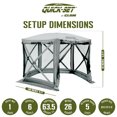 thumbnail image 3 of CLAM Quick-Set Adventure 9x9' Portable Outdoor Canopy Shelter w/Wind Panels, 3 of 10