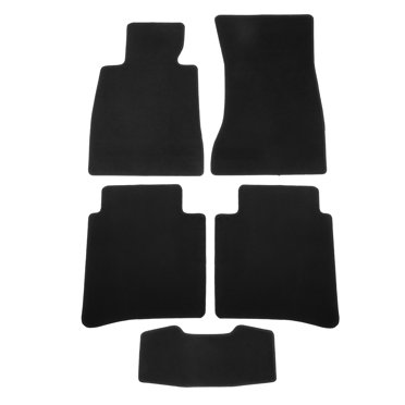 Unique Bargains 1 Set Car Floor Mats for Mercedes-Benz S Class 14-20 Velour Front Rear Auto Floor Carpet Liner Rug