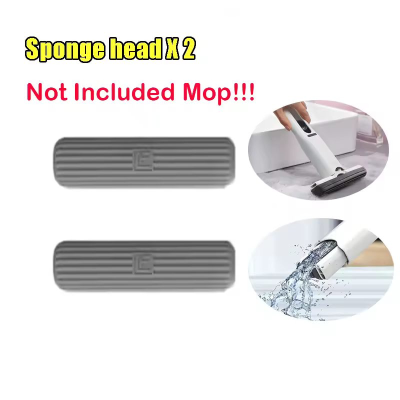 Inkcraft Powerful Squeeze Mini Mop – Folding Self-Squeezing Sponge Mop for Home, Desk,