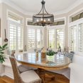 thumbnail image 4 of Farmhouse Chandelier WIth Shade，4-Light Fixture Dining Room Light,Farmhouse Rustic Pendant Light for Dining Room, Kitchen Island, Hallway, 4 of 7