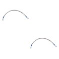 thumbnail image 3 of VONKY Motorcycle Brake Oil Hose Line Pipe Fitting Stainless Braided Steel Silver 70cm 2Set, 3 of 6