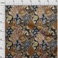 thumbnail image 3 of oneOone Polyester Spandex Brown Fabric Asian Paisley Fabric For Sewing Printed Craft Fabric By The Yard 56 Inch Wide, 3 of 4