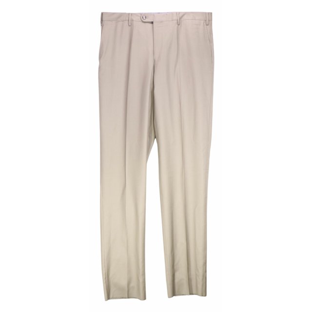 Vigano Men's Olive Wool Dress Pant - 38 Inches