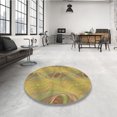 thumbnail image 4 of Ahgly Tapis Rectangulaire Lavable en Machine Intérieur Transitionnel Marron Clair, 6 Pieds x 9 Pieds, 4 of 7