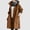 N-Brown, variant on Women Strawberry Sequinsembroidery Mesh Women Rain Coat Round Neck Tunic Party Windbreaker Jacket Women 90S Dress