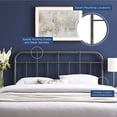 thumbnail image 5 of Modway Alessia Tête de Lit Grand Moderne Style Ferme en Métal, Gris, 5 of 5