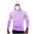 thumbnail image 2 of Handshe Chandail à Capuchon d'Été pour Homme à Imprimé Soleil, Léger et Respirant, Protection Solaire UPF 50+, Manches Longues, pour la Randonnée, la Course et les Activités de Plein Air, Grande Taille, 2 of 5