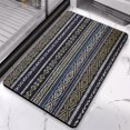 thumbnail image 3 of Experience Unmatched Comfort with our 20x32in Tribal Style Bath Rug Runner - Non-Slip, Soft Luxury Microfiber, Machine-Washable Bathroom Rugs. Perfect for Your Tub and Shower Floors!, 3 of 5