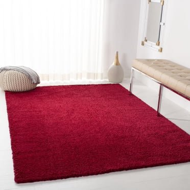 SAFAVIEH August Carlene Solid Plush Shag Area Rug