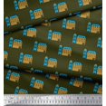 thumbnail image 2 of Soimoi polyester Crepe Fabric House Architectural Print Fabric by the Yard 42 Inch Wide, 2 of 5