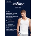 thumbnail image 4 of Jockey Men's 100% Cotton A-Shirt Tank - 4 Pack, 4 of 5