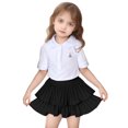 thumbnail image 1 of Girls Mini Pleated Skort - Ruffle Tutu Skirt with Shorts Underneath - Polyester Spandex, Elastic Waist - Summer/Dance/Party, 1 of 4