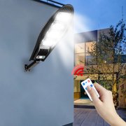 Dvkptbk Solar Outdoor Lights, Motion Sensor Solar Powered Lights 3 Modes with 168 Light Emitting Diode Lamp Beads, Wall Security Lights for Fence Yard Garden Patio Garden Decor on Clearance