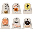 thumbnail image 1 of Aspire Halloween Large Drawstring Bags, Wholesale Canvas Storage Bag Halloween Decorations, 1 of 8