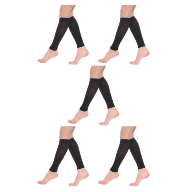 Maytalsory Compression Stocking For Women Men Comfort And Lightweight Impact Resistance black L 5Set