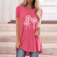 thumbnail image 2 of Pompotops Chemises Mode Décontractée pour Femmes Manches Courtes Tee-Shirt Ample Tunique Blouse, 2 of 4