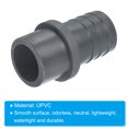 thumbnail image 4 of Unique Bargains UPVC Reducer Pipe Fitting 32mm OD 30mm Barbed, Straight Coupling Adapter Connector, Grey, 4 of 5