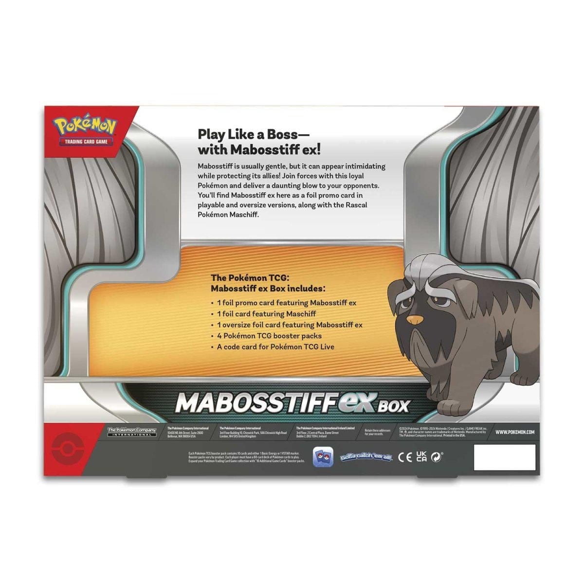 Pokemon TCG: Mabosstiff ex Box