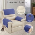thumbnail image 1 of Todaioua Checkered Pattern Sofa Armrest Cover, Headrest Cover for Recliner Chair Arm Cover, Armchair Slipcover with 2 Storage Pockets, Furniture Protector for Sofa Couch, 1 of 7