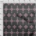 thumbnail image 3 of oneOone Cotton Poplin Gray Fabric Geometric Fair Isle Pattern Sewing Material Print Fabric By The Yard 56 Inch Wide, 3 of 4