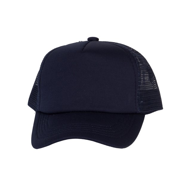 Top Headwear Youth Trucker Cap - Snapback Kids Baseball Hat Navy