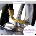 thumbnail image 5 of KEWAYO Adaptateur d'Extension de Valve de Pneu 4 Pcs 90°, Extensions Universelles de Tige de Valve Universelles, Valve de Roue Incurvée en Laiton, 5 of 5