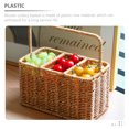 thumbnail image 4 of Woven Plastic Vine Utensil Organizer for Decor Light Brown Portable Kitchen Storage Basket 7.5 x 4.3 Inches, 4 of 8