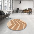 thumbnail image 4 of Ahgly Tapis d'Intérieur Lavable en Machine Carré Transitionnel Kaki Or, 4 Pieds Carré, 4 of 7