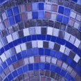 thumbnail image 1 of Ahgly Company Tapis d'Intérieur Lavable en Machine Carré Bleu Cobalt Transitionnel, 6 Pieds Carré, 1 of 7