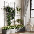 thumbnail image 4 of QinaQin 5.5 Ft Metal Garden Pergola, Black Rust Resistant Arch for Climbing Roses, Vines, Flowers and Privacy Screen, 4 of 6