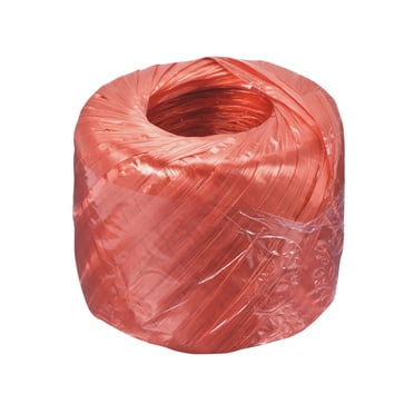 Unique Bargains Polyester Nylon Plastic Rope Twine Household Bundled for Packing ,100m Red 1 pack