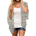 thumbnail image 1 of New Women's Floral Kimono Cardigans Casual Loose Open Front Cover Ups Tops, 1 of 6