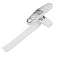 thumbnail image 2 of Unique Bargains Alliage d'Aluminium Fermeture de Fenêtre Poignée Poignée Poignée Main Droite Blanc 2pcs, 2 of 6