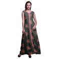 thumbnail image 1 of Bimba Floral Printed Front Slit Sleeveless Summer Spring Long Women BeachDress-Medium, 1 of 5